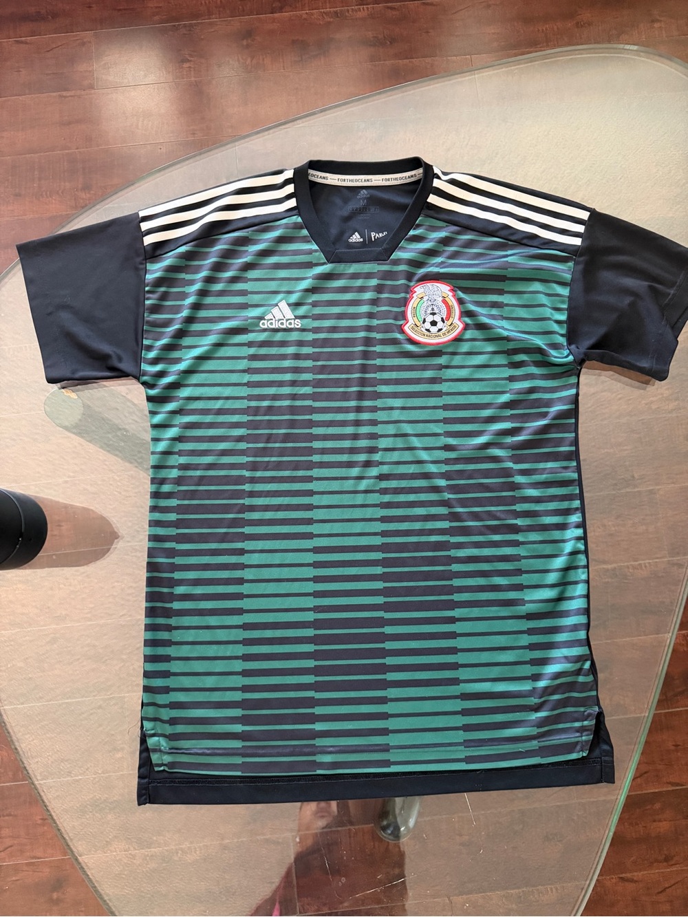 adidas Green & Black Mexico Soccer Jersey